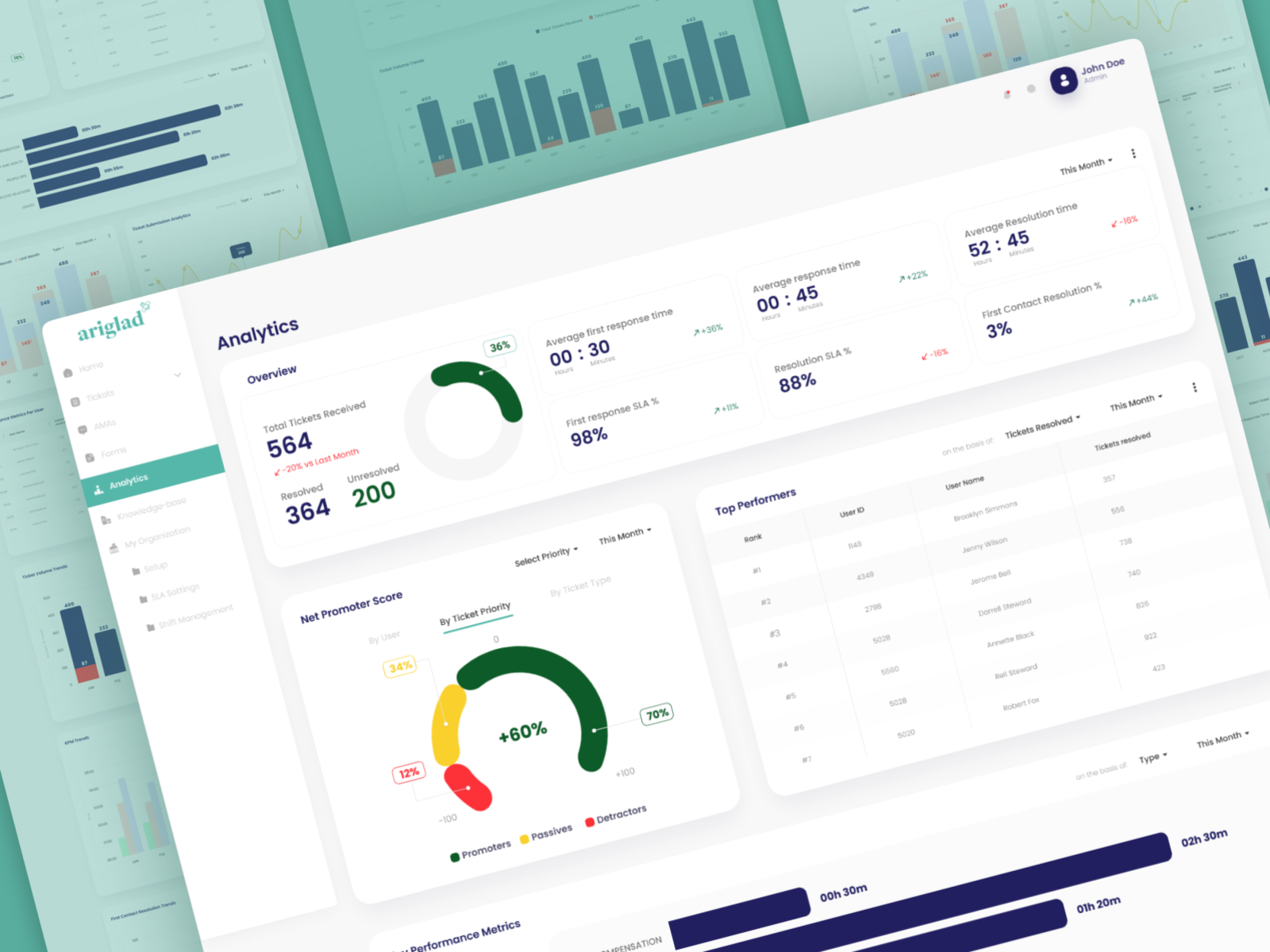 Ariglad Analytics project preview
