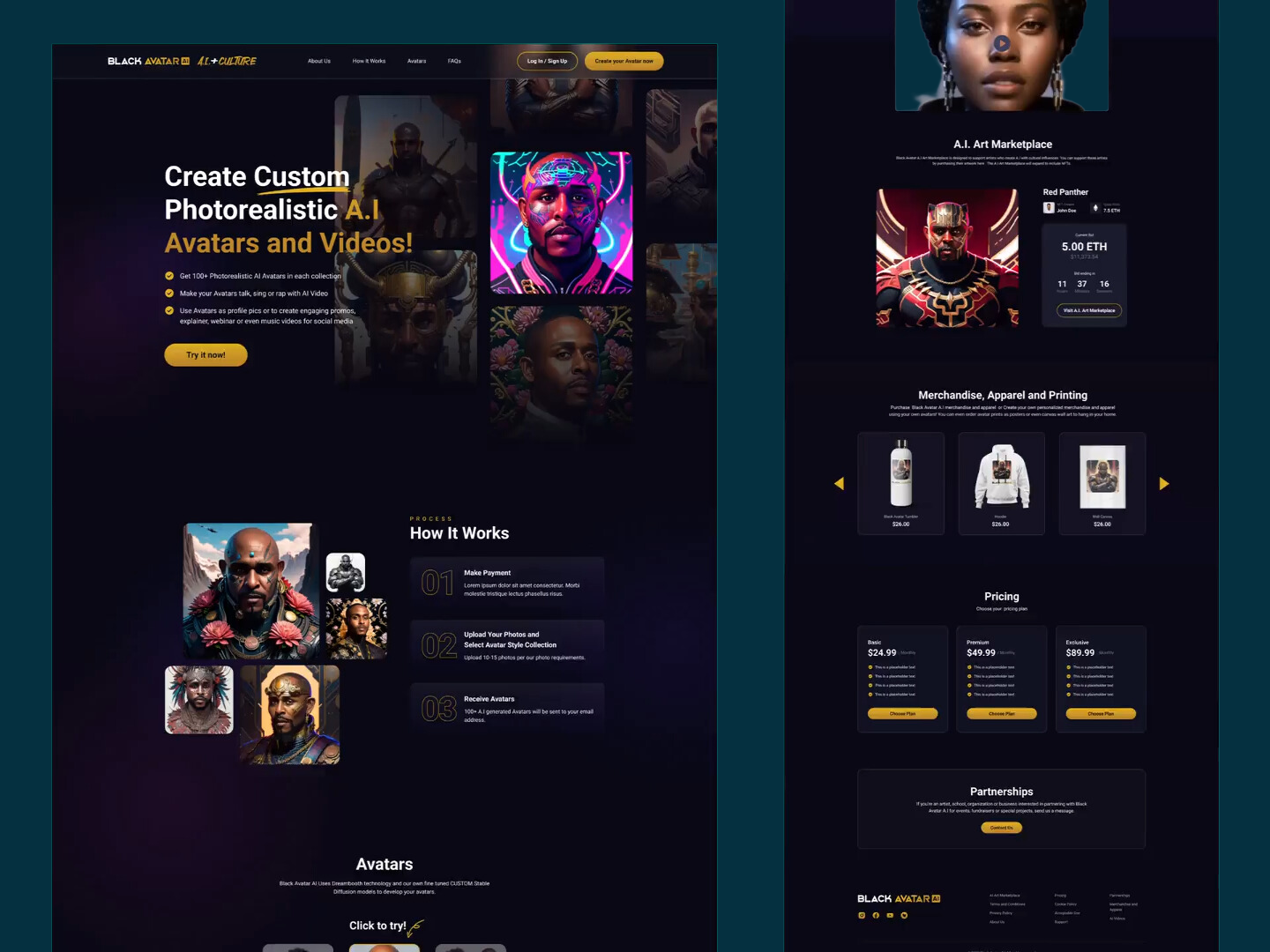 Black Avatar AI project preview