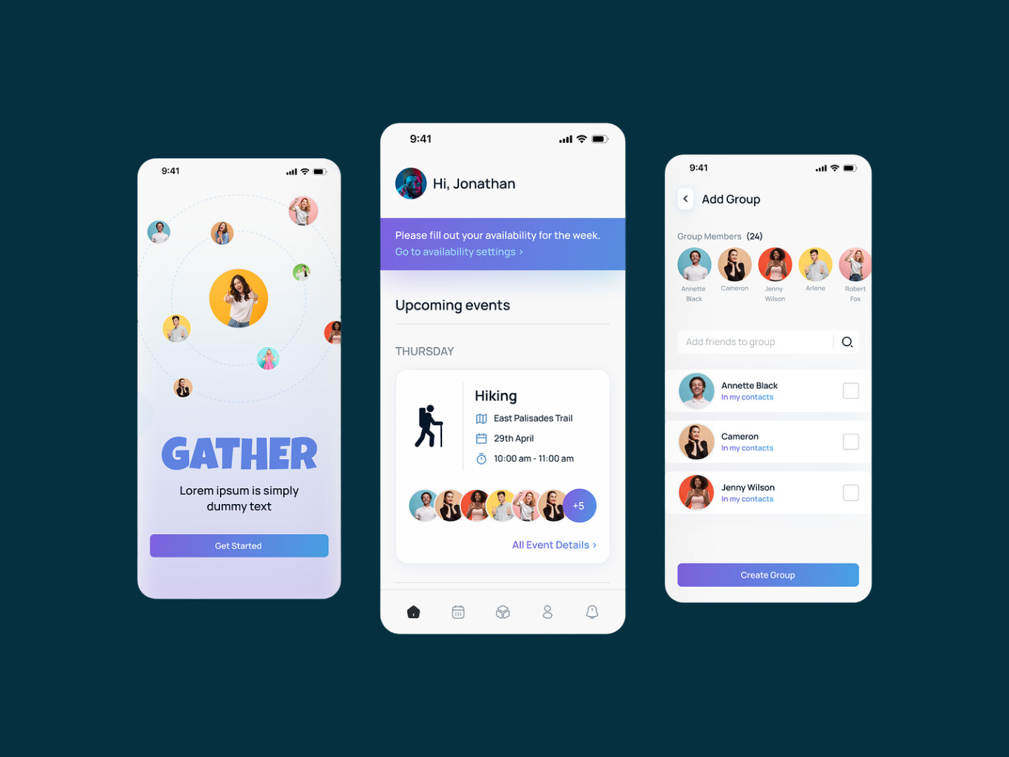 Gather project preview